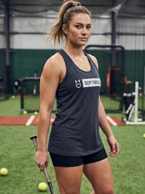 🔆NWT Under Armour Gray Softball Tank
